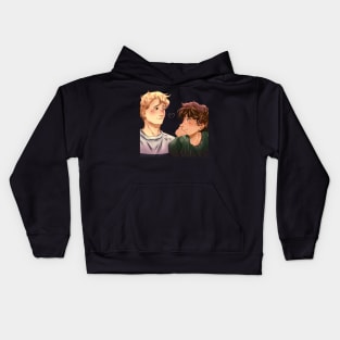 Nick Nelson and Charlie Spring looking at each other Kids Hoodie
